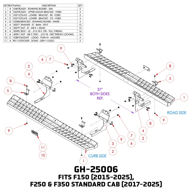 Ford F-150 Running Boards - GEN-Y Hitch - 84